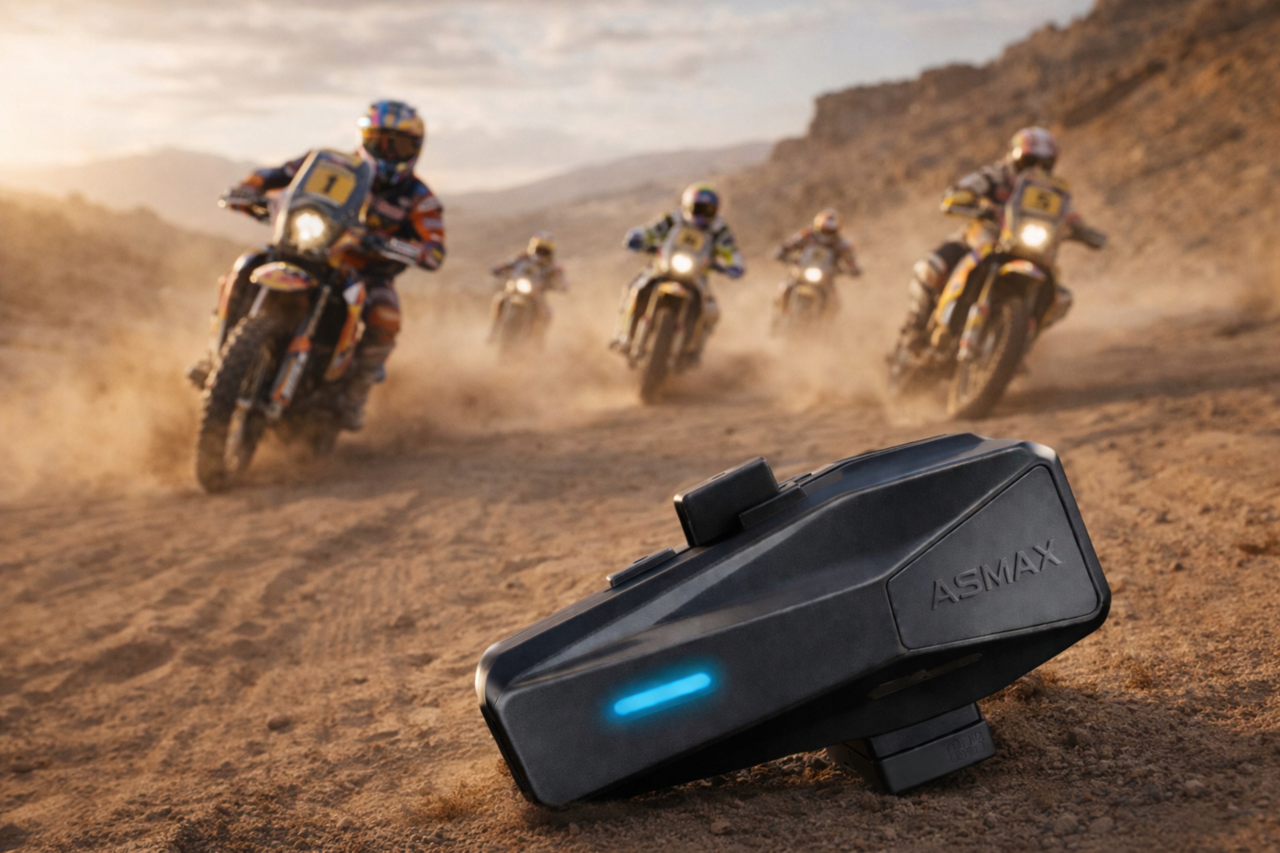 Interkom motocyklowy Bluetooth 5.4 do kasku Mesh 8 osób 8km ANC 160 km/h FM