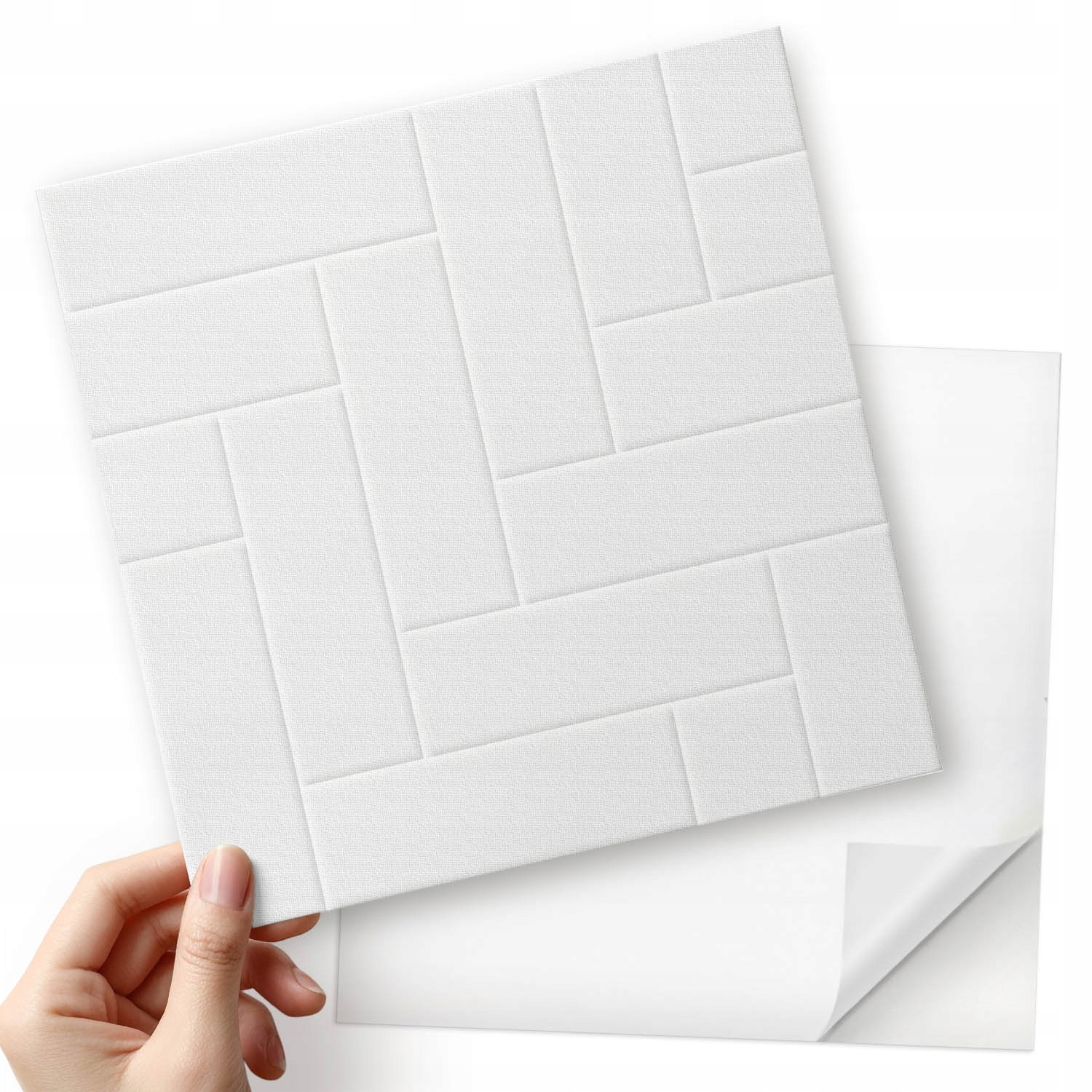 Nástěnné Pvc dlaždice Geometrická jedle v cihlovém odstínu 20x20x20 cm
