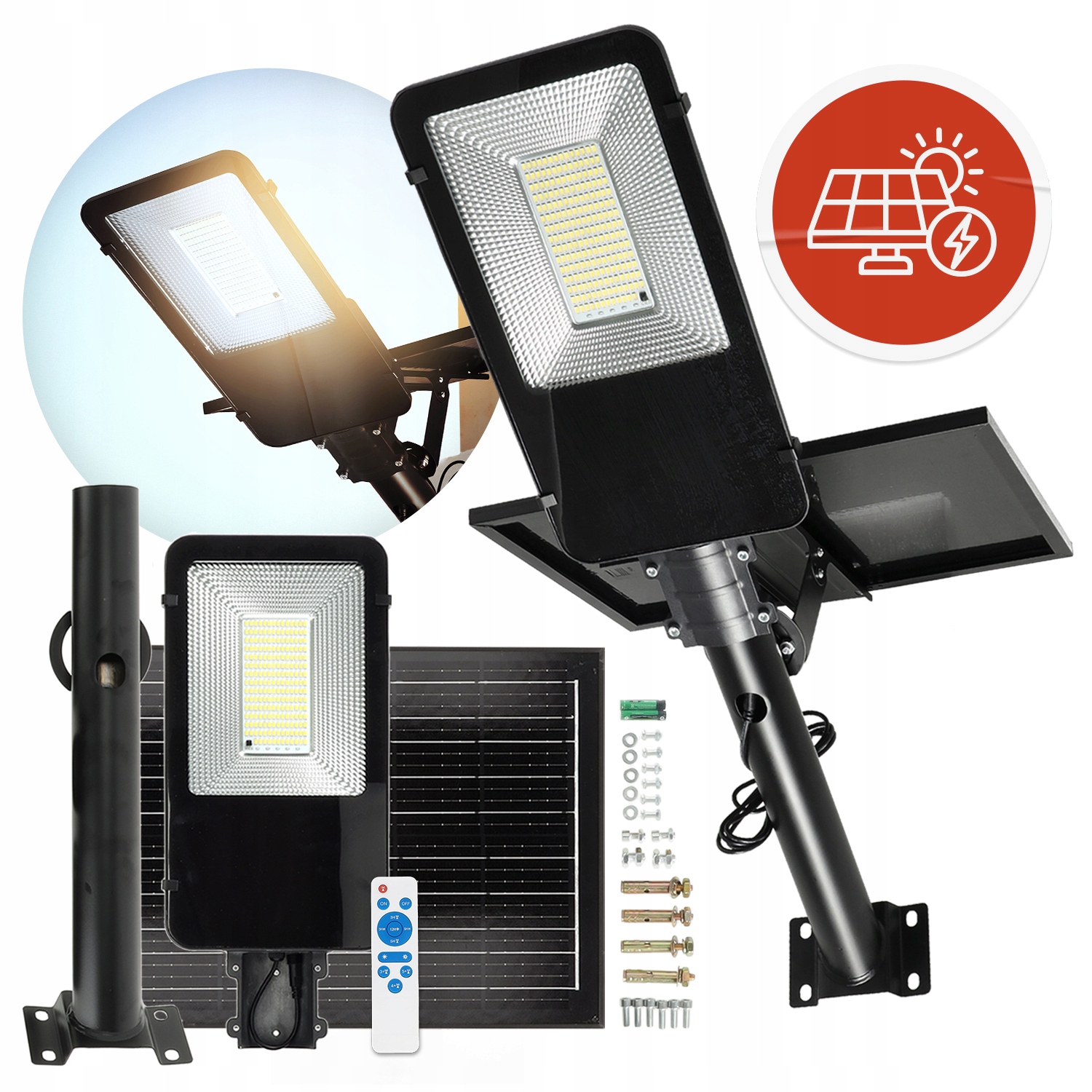 Led silniční svítidlo 11W 6500K Barva Studená Solární Lampa s pohybovým senzorem