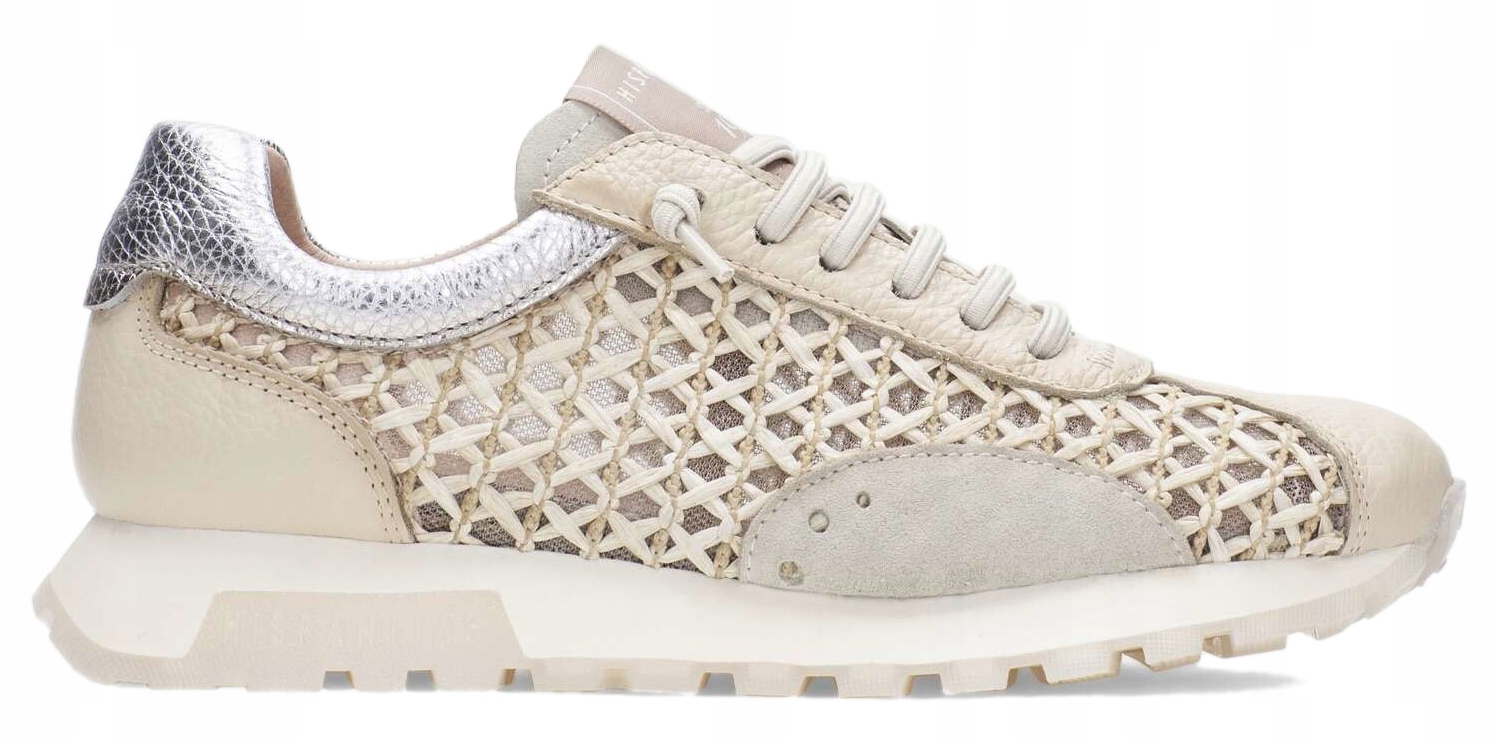 Dámské Tenisky Sportovní, Prolamované, Pletené, Krémové Hispanitas 37