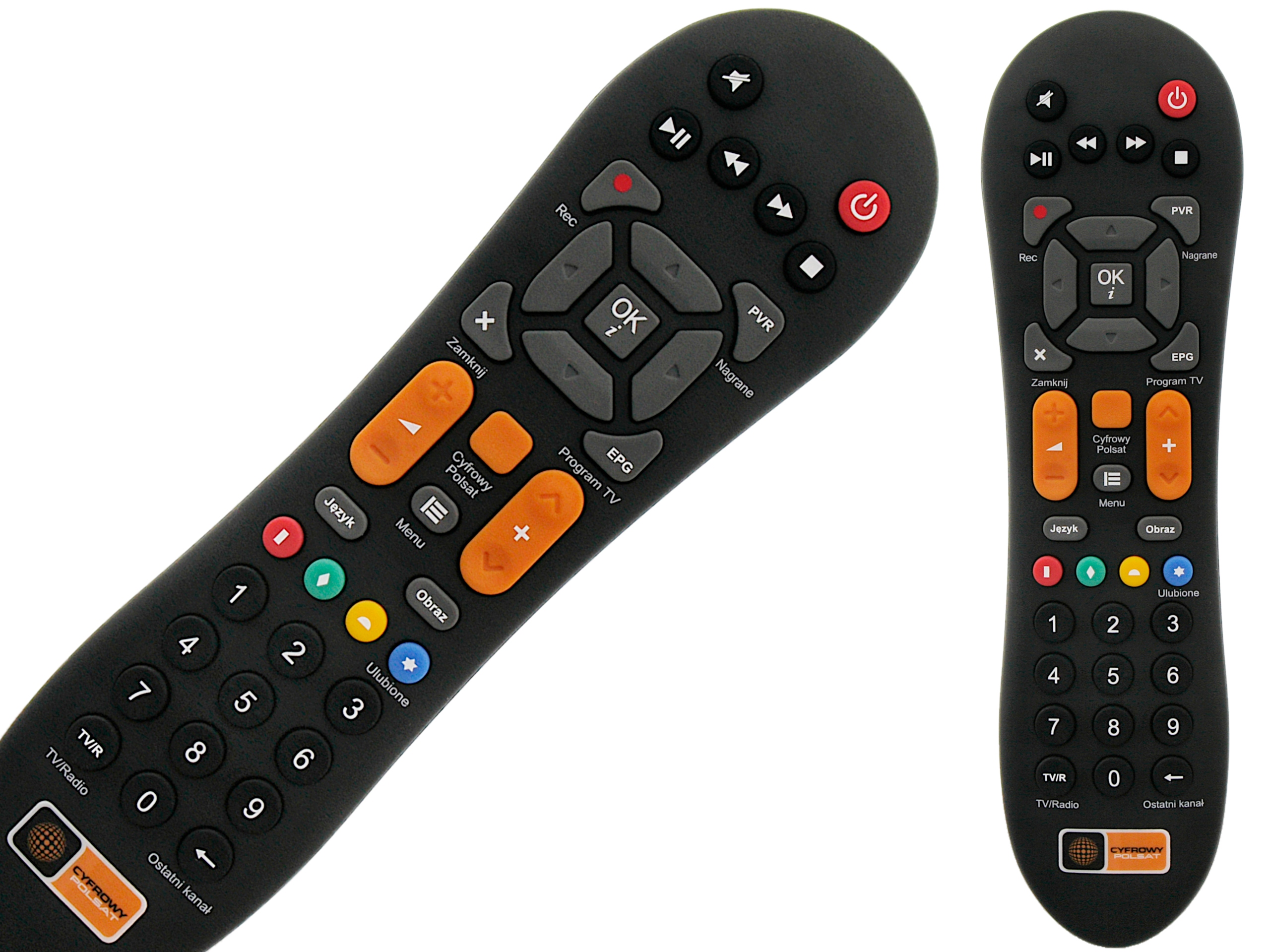 PILOT CYFROWY POLSAT HD7000 HD6000 HD5500 ORYGINAŁ DO DEKODERÓW CZARNY EAN (GTIN) 5900804060895