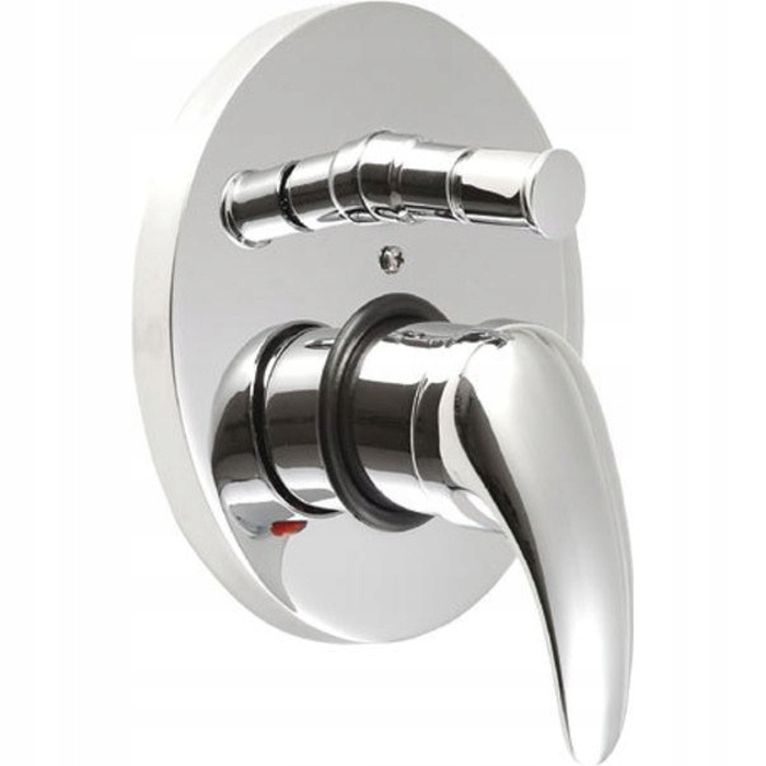 Aqualine Kasiopea podomietková sprchová batéria 2 výstupy, chróm, 1107-42