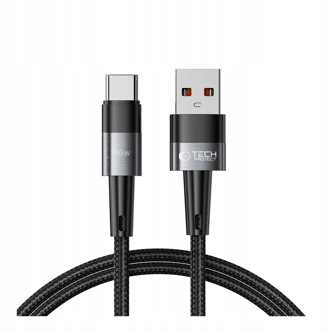 Kabel Usb-a do Usb-c 1 m 6A 66W Tech-Protect szary