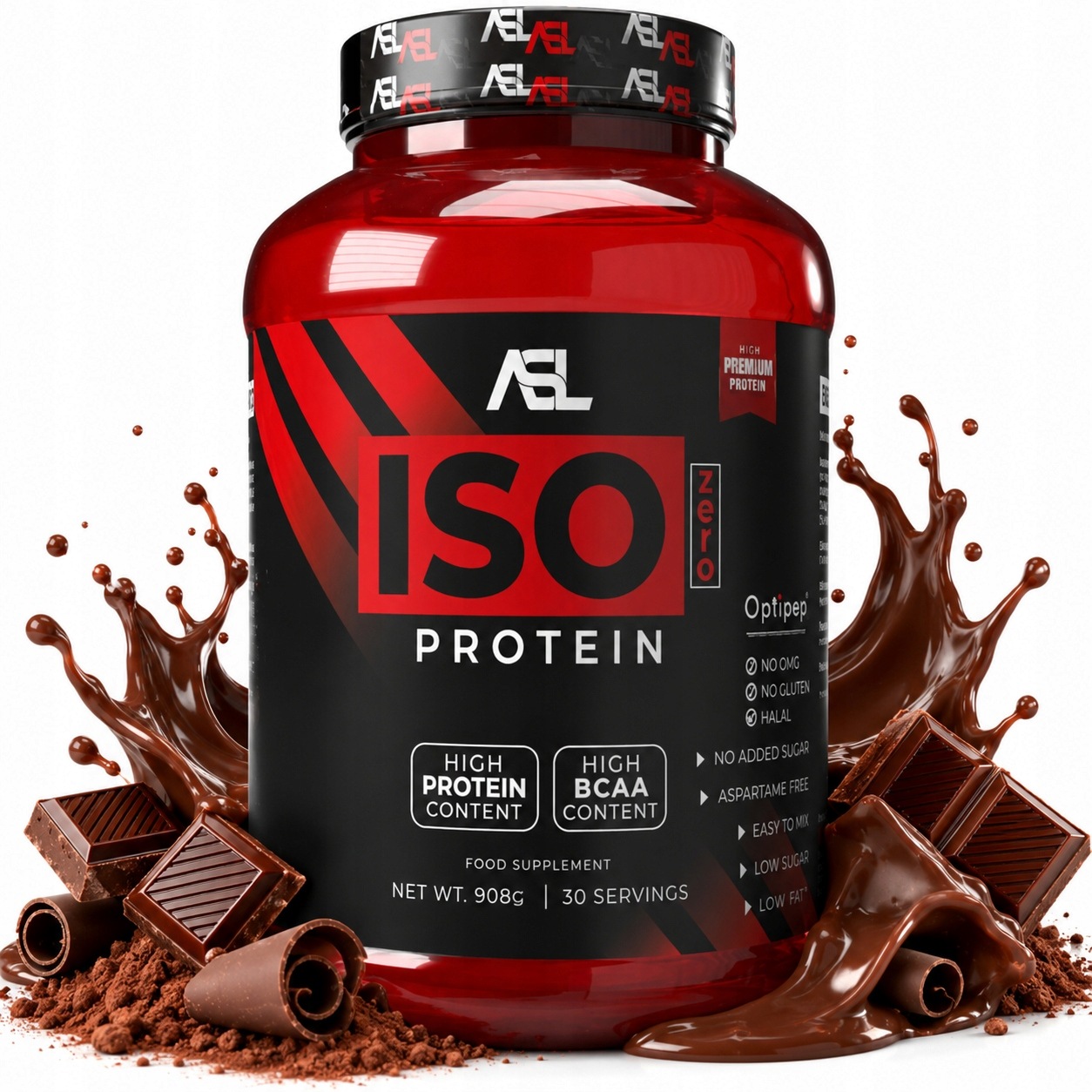 Asl All Sports Labs Iso Zero Protein 908 g izolát Wpi čokoládový protein