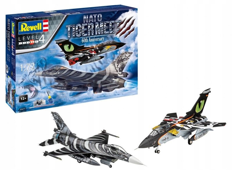 Revell 05671 Tornado a F-16 Letadla Nato Tiger Meet Dárková sada 1:72
