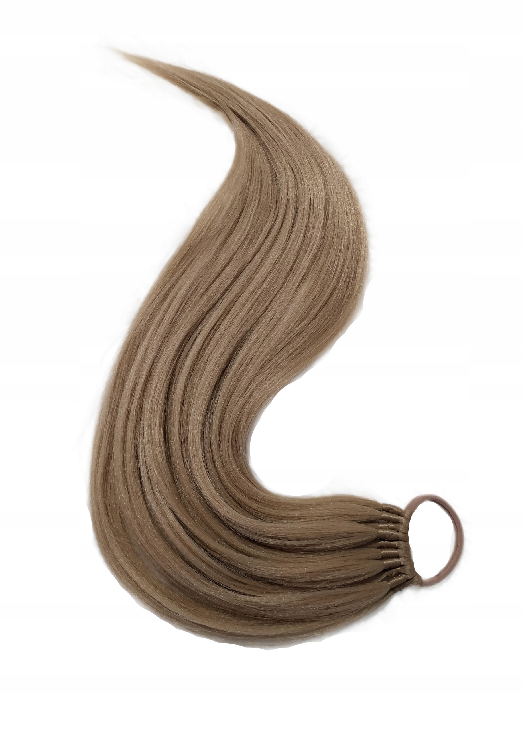 Kucyk Doczepiany Na Gumce, Treska, blond, Naturalna Blondynka, 70cm