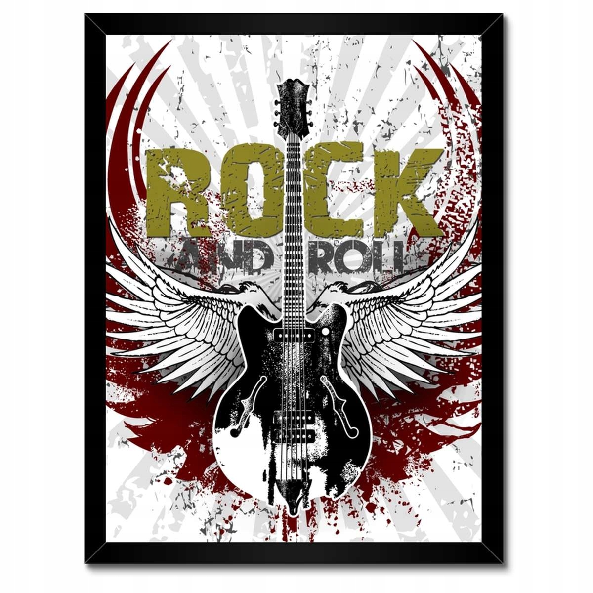 Plakáty v rámu 30x40 Rock And Roll Kytara