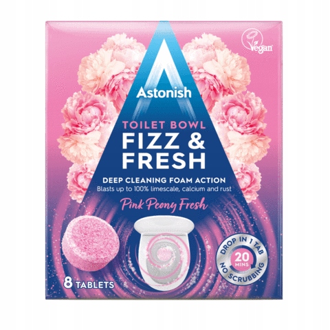 

Astonish Piwonia Tabletki do czyszczenia Wc 8szt