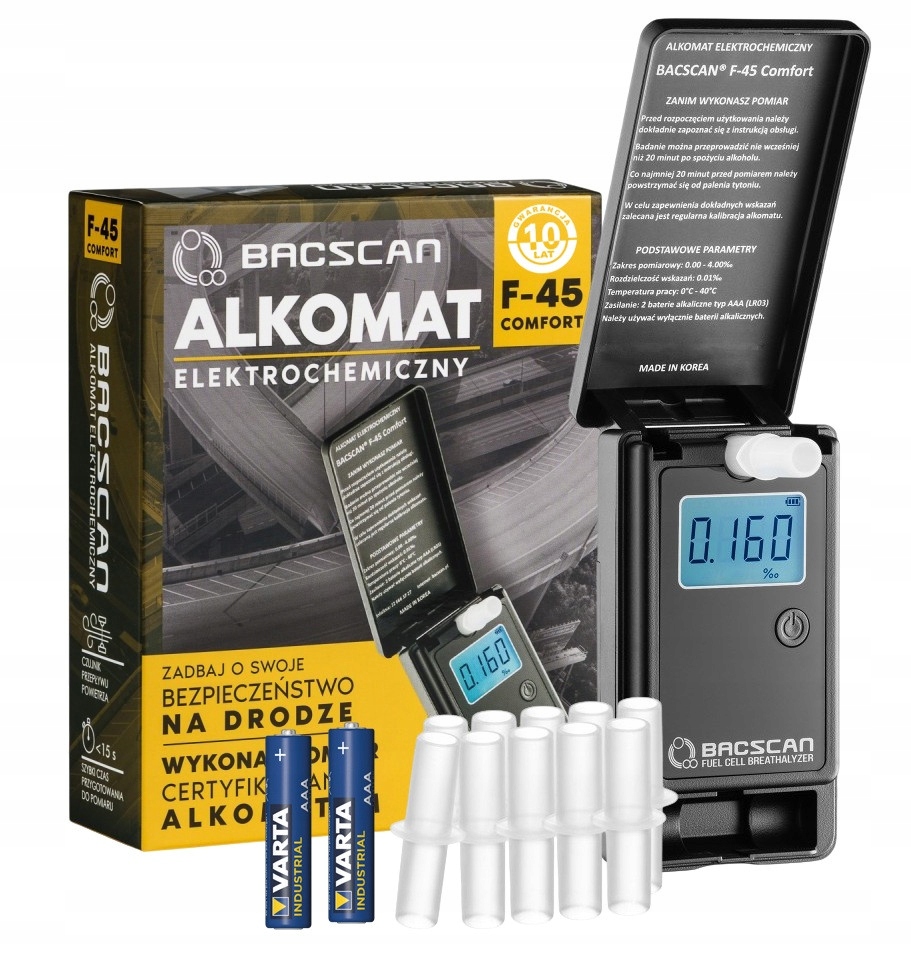 Praktický a presný alkohol tester na rýchle meranie