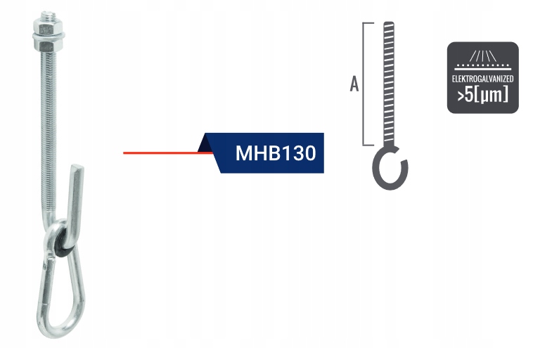 HAK DO HUŚTAWKI MOCOWANIE HUŚTAWEK KARABIŃCZYK 130 EAN (GTIN) 5907484586127
