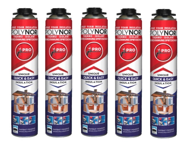Polynor Pro izolační stříkací pěna pur Zateplení Podkroví Garáže