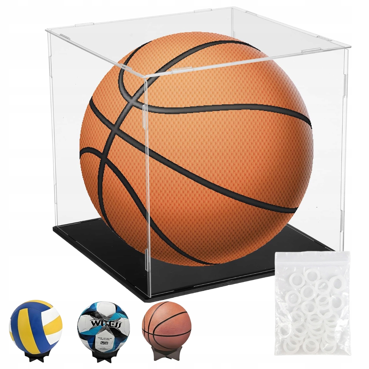 Akrylová Krabička 25X25X27 CM Na Tenisový Fotbal