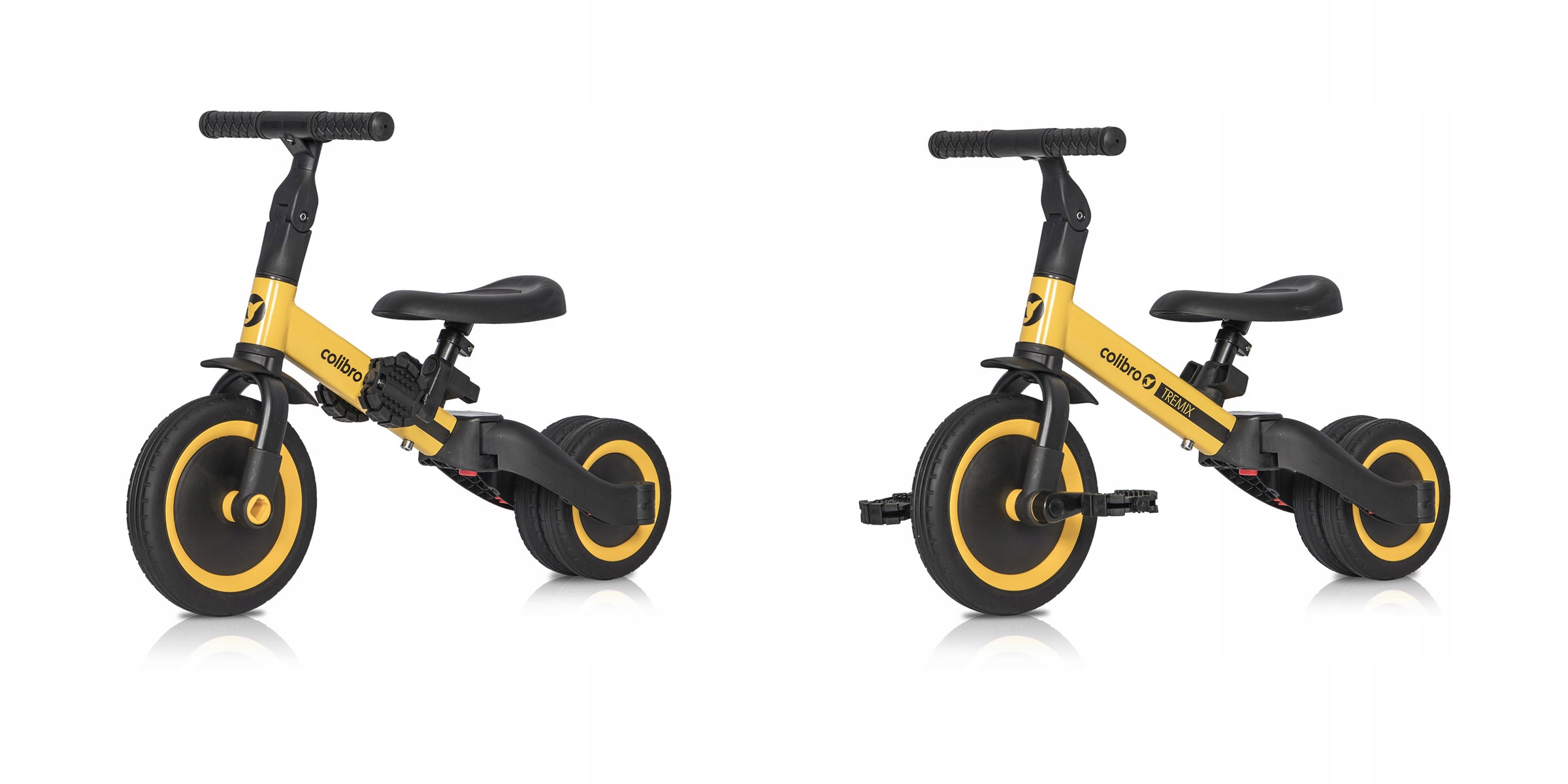 Rowerek biegowy trójkołowy dla 3 latka 2 latka 4w1 Tremix do 25 kg wagi Materiał ramy inny