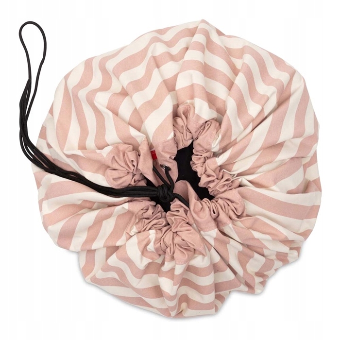 Play & Go Noomad Worek na Zabawki i Mata do Zabawy Stripes Pink