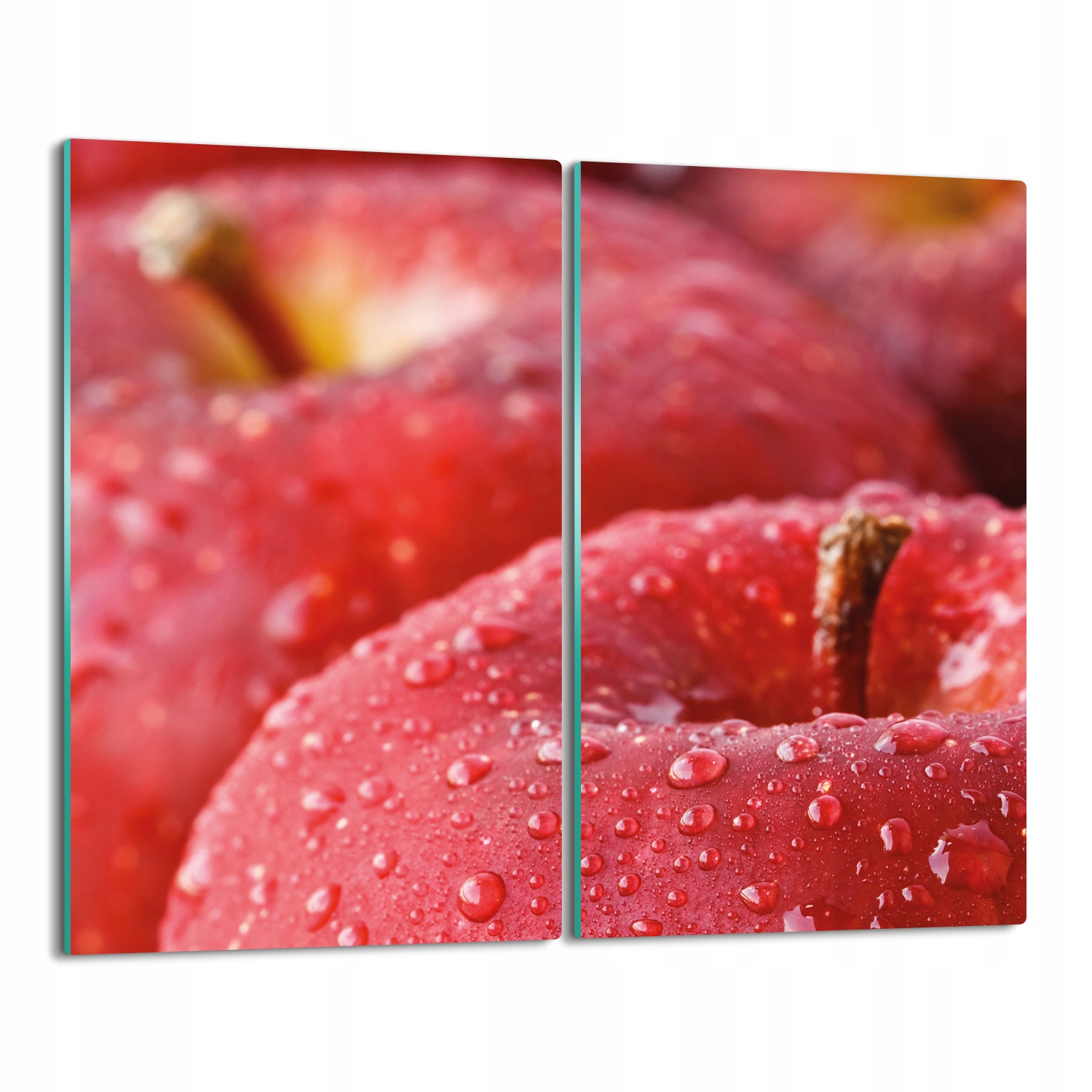 Splashback ze skla Jablka kapky vody 2x 30x52