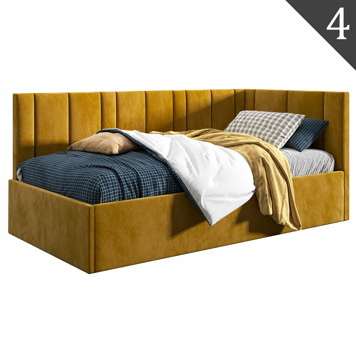 Łóżko młodzieżowe Tapczan 100x200 + POJEMNIK Szerokość mebla 100 cm