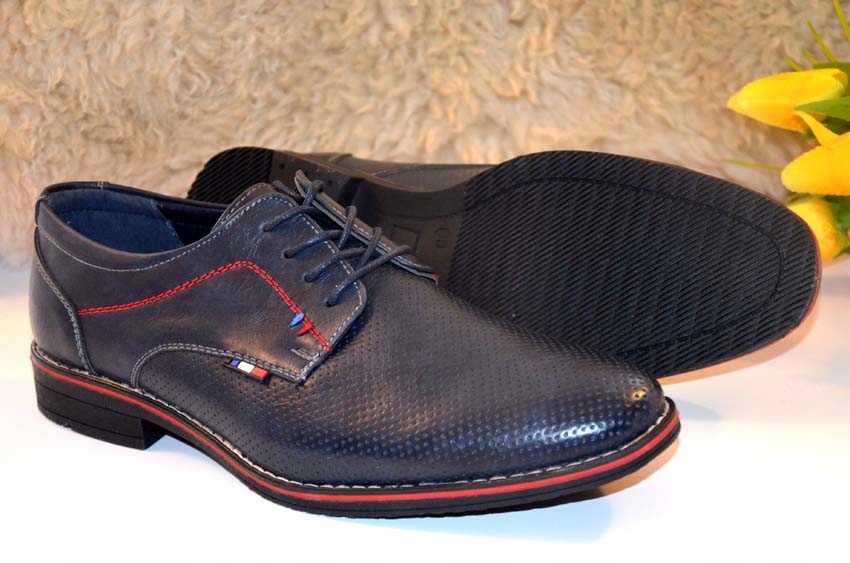 POŁBUTY WIZYTOWE BUTY DO JEANS MOX CASUAL ORGINAL MĘSKIE LEGANCKIE PANTOFLE Rozmiar 32