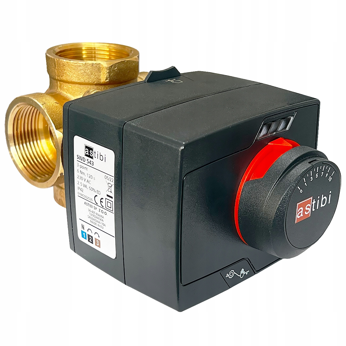 ZESTAW ZAWÓR 4 DROGOWY 2 CAL SIŁOWNIK 3-PKT ASTIBI Marka Astibi