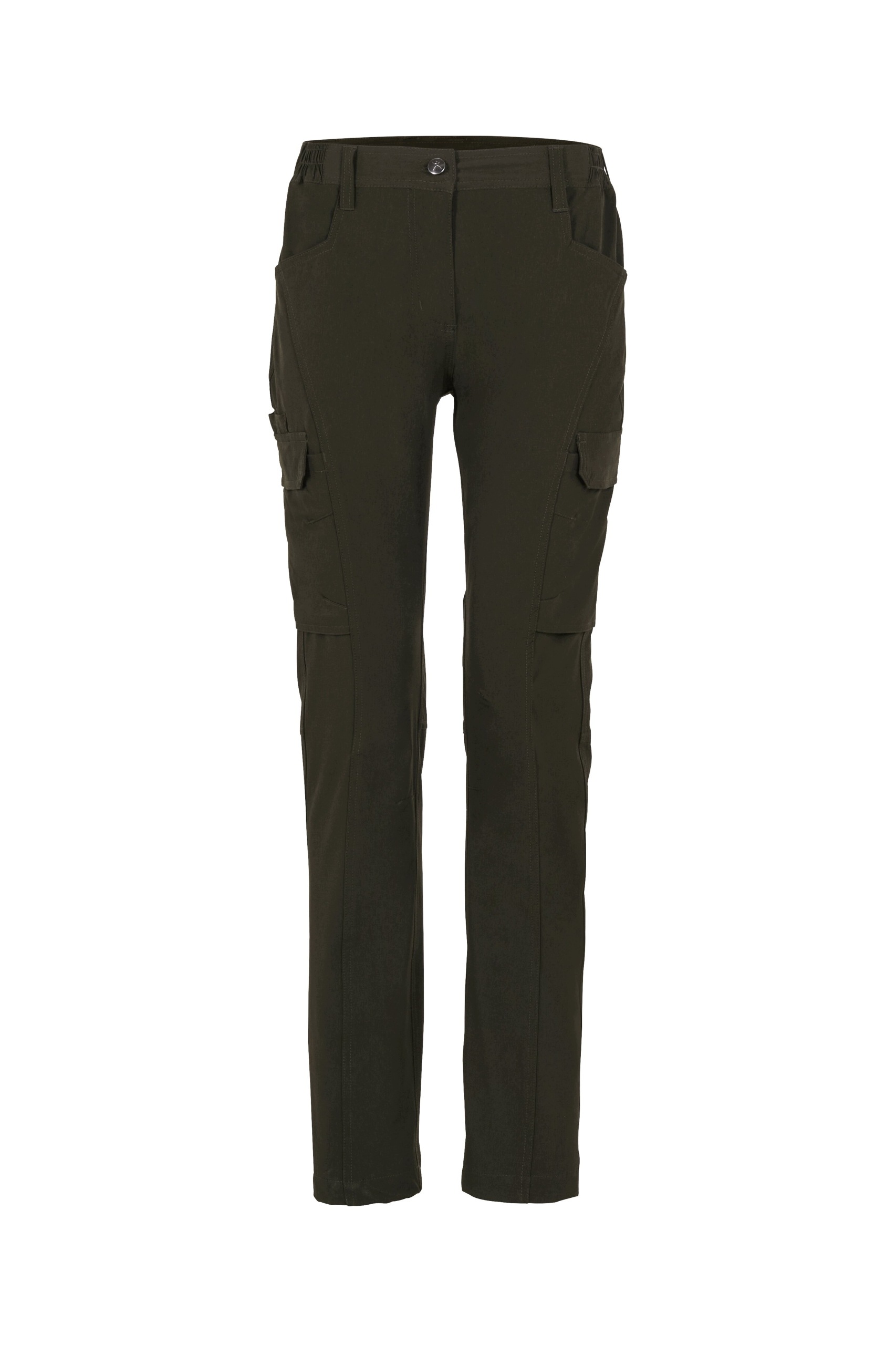 Planam Outdoor Stretchy kalhoty do pasu pro dámy do pasu olivová 48 3835