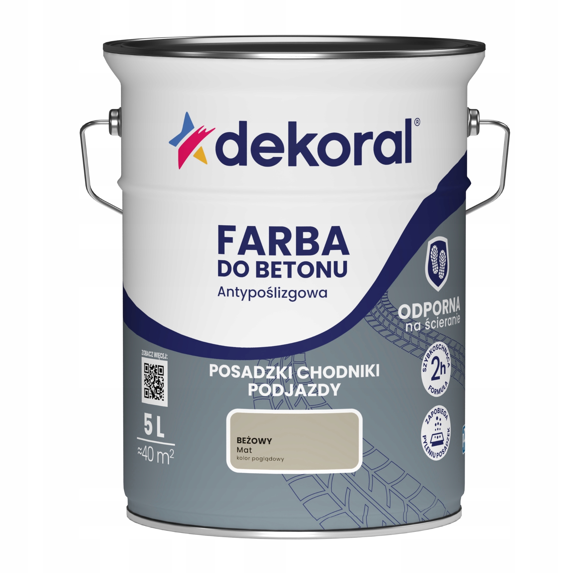 Dekoral Akrylit B do betonu 5L Beżowy