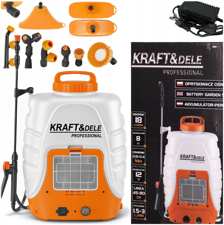 Opryskiwacz akumulatorowy Plecakowy 18 L Kraft&Dele KD2031