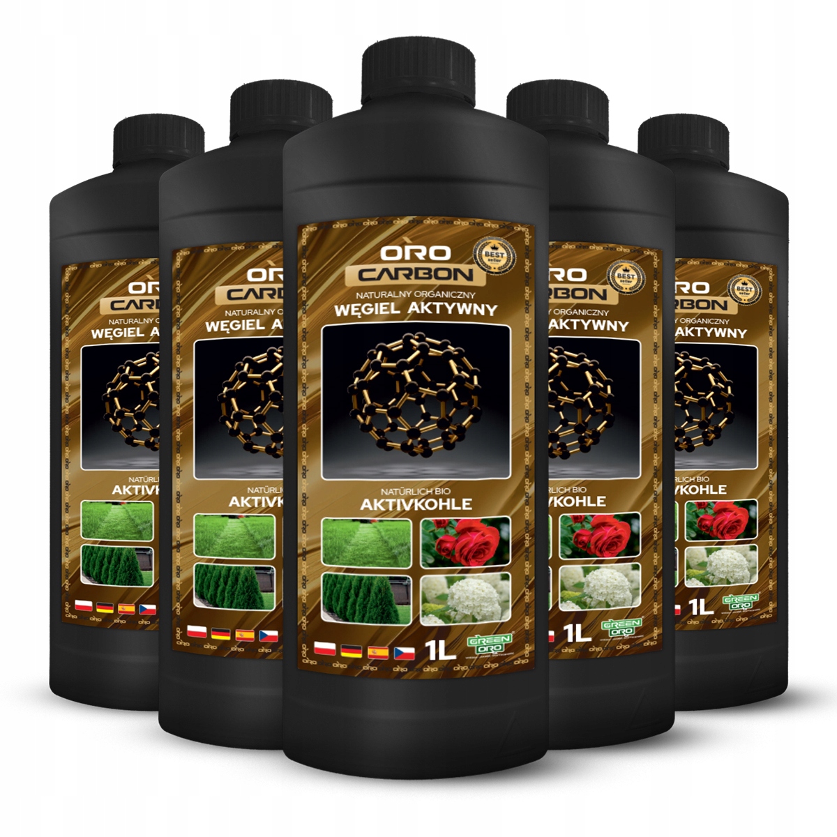 Hnojivo Humus přírodní Oborník Humus organický uhlík Oro Carbon 5L