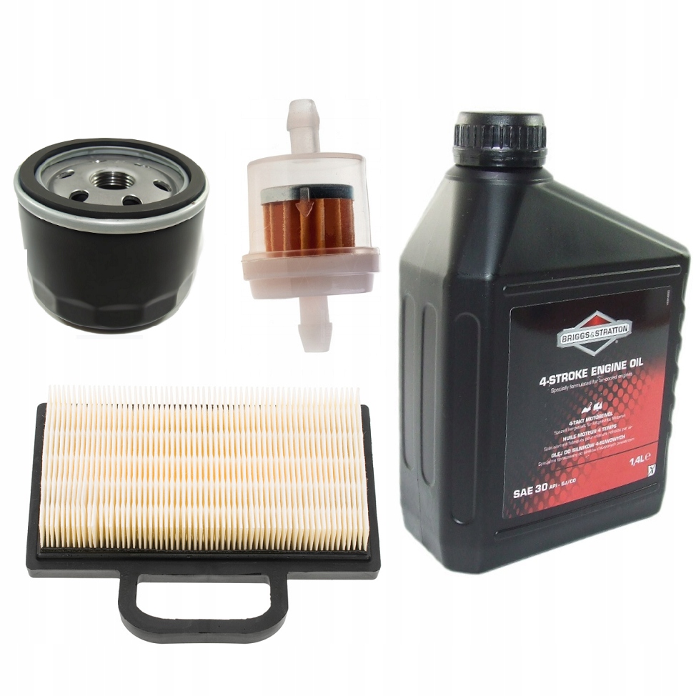 Zestaw Olej 1,4L Briggs B&s Filtr Oleju Powietrza Paliwa Do Traktorka