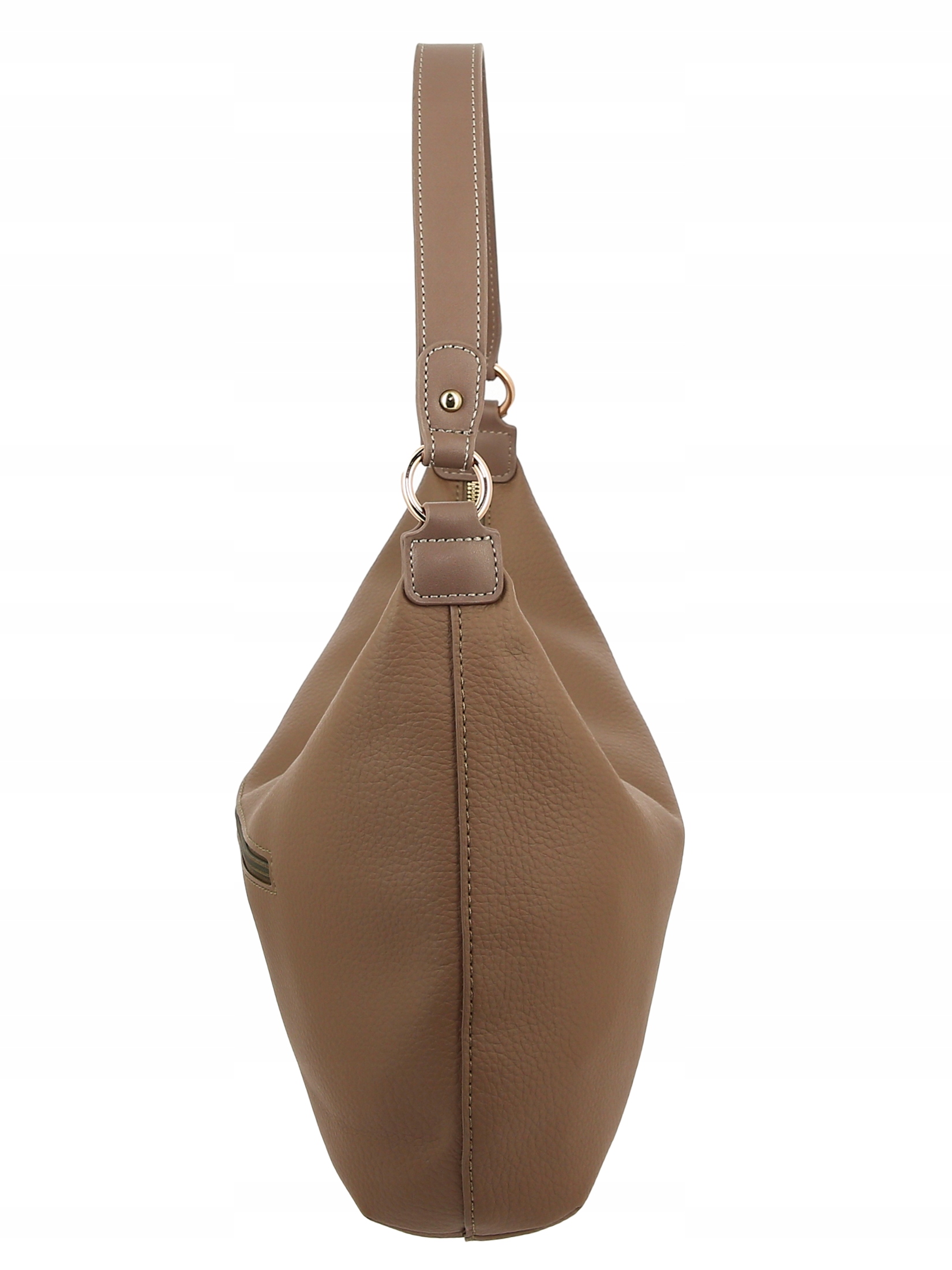 David Jones torebka damska worek na ramię skóra ekologiczna Kolor brązowy