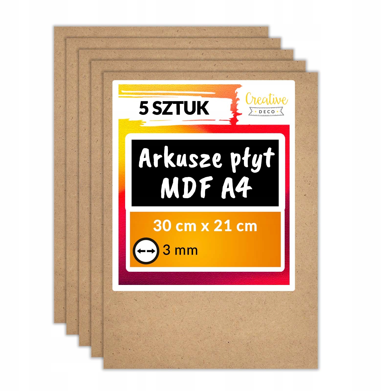 Płyta Mdf Creative Deco A4 5 szt.