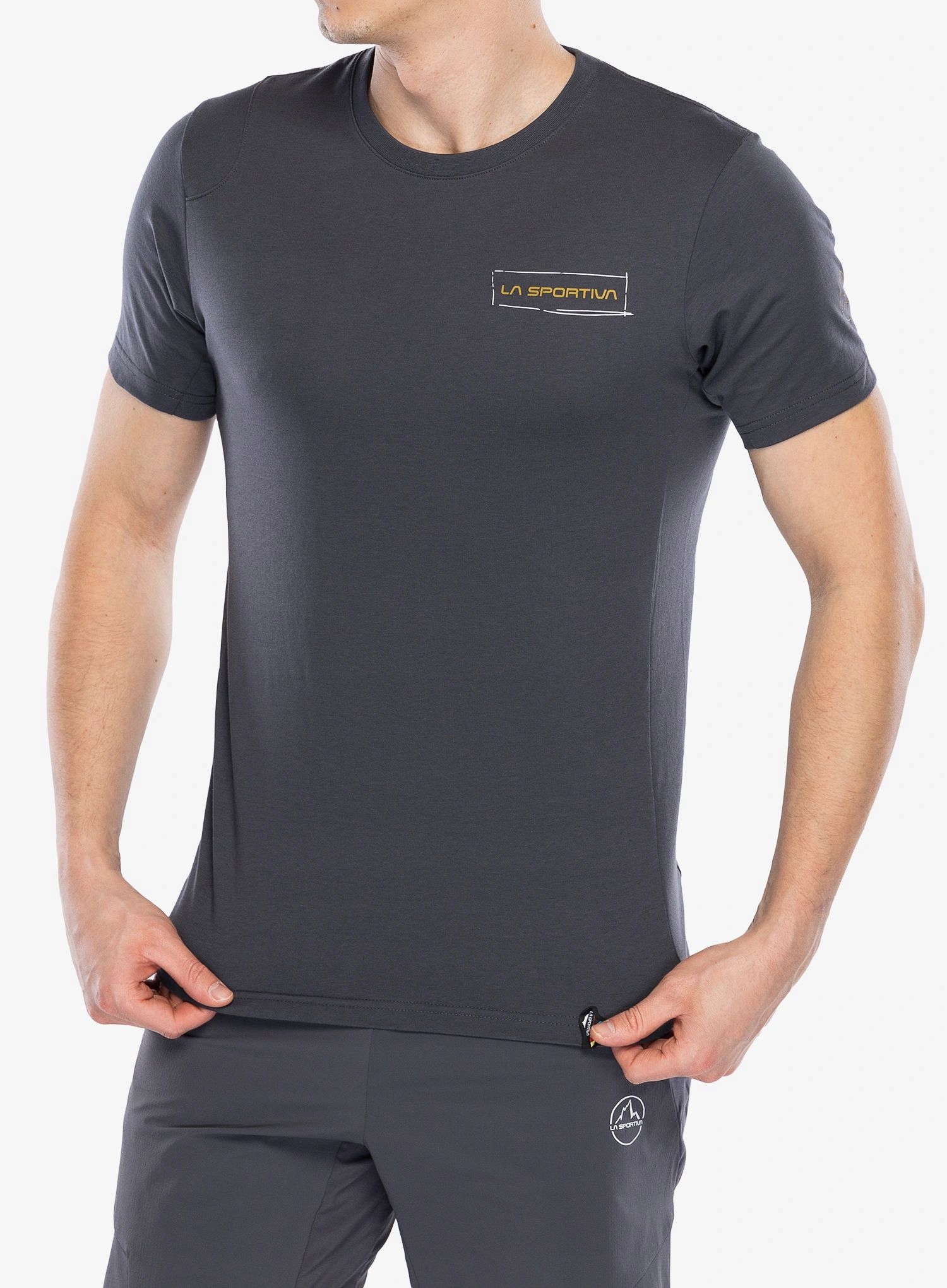 Tričko s potiskem La Sportiva Mantra T-Shirt onyx/savana XL