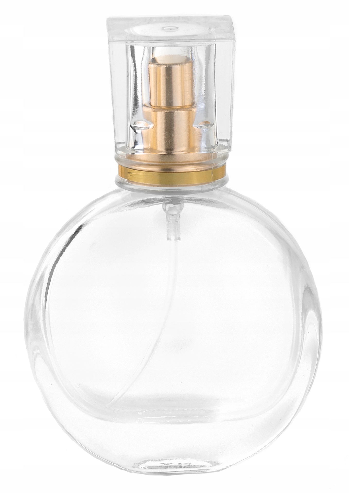 BUTELKA SZKLANA OZDOBNA NA PERFUMY ATOMIZER ALUMINIUM - 30 ML!