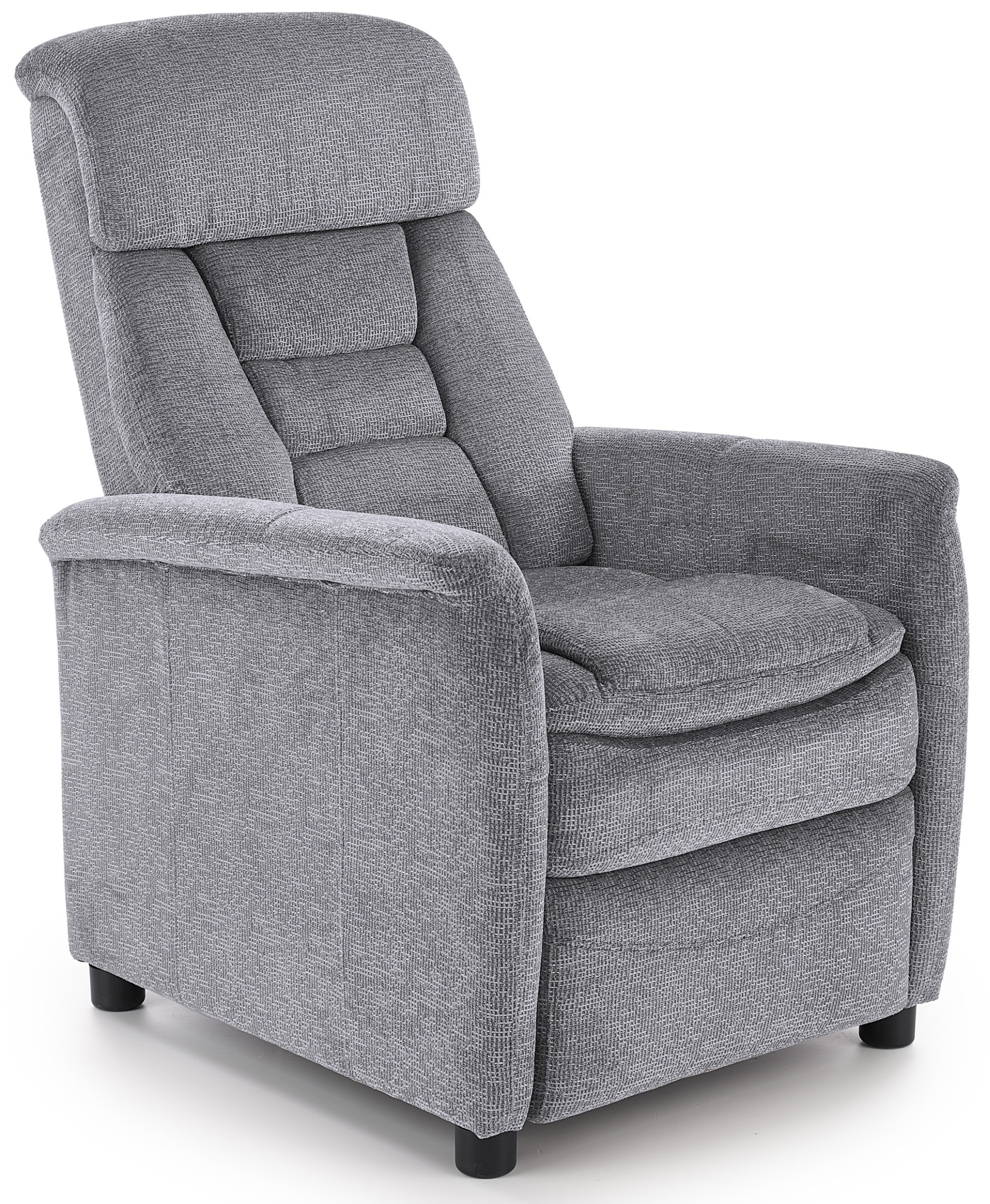 SZARY FOTEL ROZKŁADANY wypoczynkowy Jordan Halmar