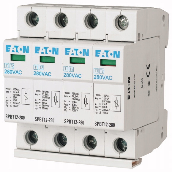 

Ogranicznik przepięć Eaton 4P B+c SPBT-12/280/4