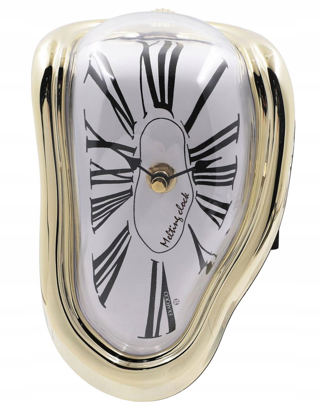 Nový Originálny doskový hodinový stroj Exaequo EX0012.0002 Melting Clock zlatý