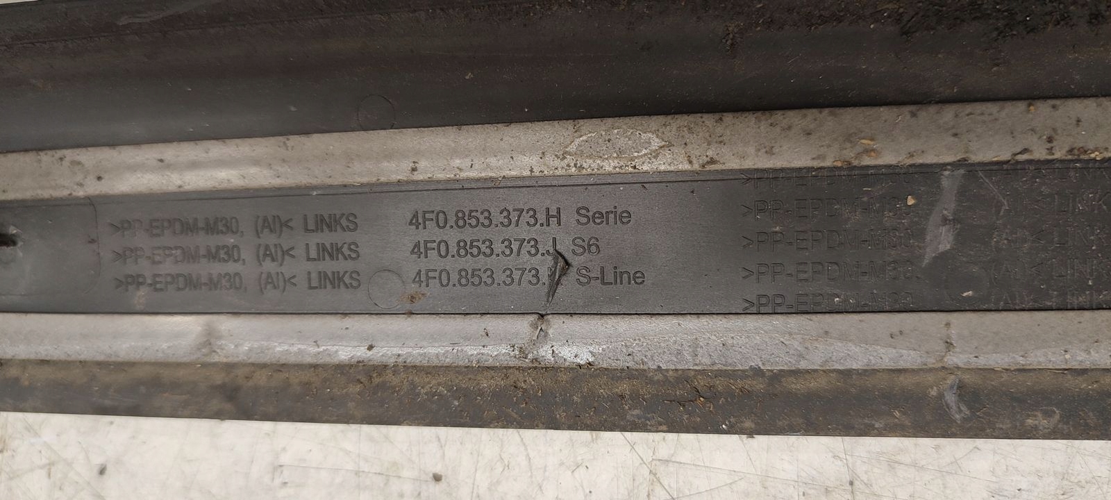 moulding of the threshold threshold Audi A6 C6 3,0 TDI quattro s-line