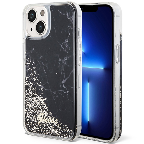 Originální pouzdro Guess pro iPhone 14 15 3 6.1" černé pouzdro obal zadní kryt