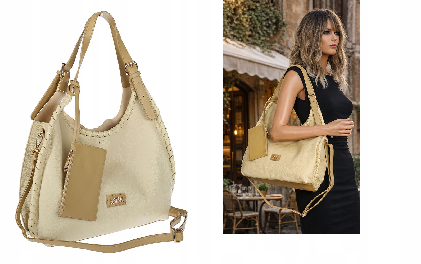 Dámská kabelka Pošťačka Taška Shopper Módní Taška přes rameno CC6693 Žlutá