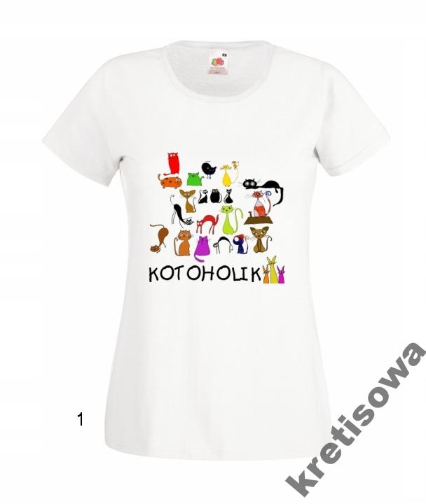 

Kolorowe Koszulki Wzory Kotoholik Kot Rozmiary