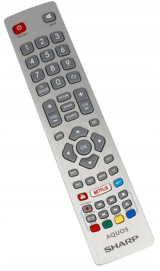 Pilot Sharp Aquos SHW/RMC/0120N Netflix Oryginał,biały