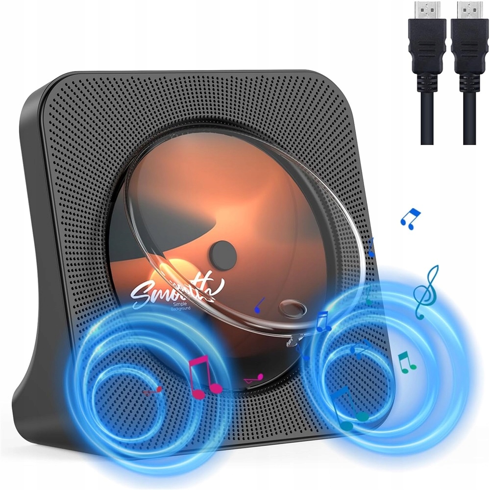 CD Přehrávač/reproduktor Bluetooth Rádio Podporuje Přehrávání Z Více Zdrojů