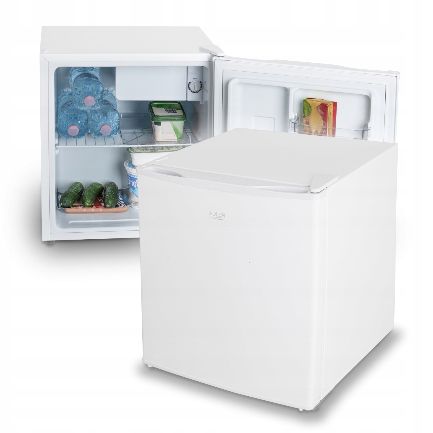 Lodówka Podblatowa 45L Wolnostojąca Hotelowa Biurowa Na Działkę Biała