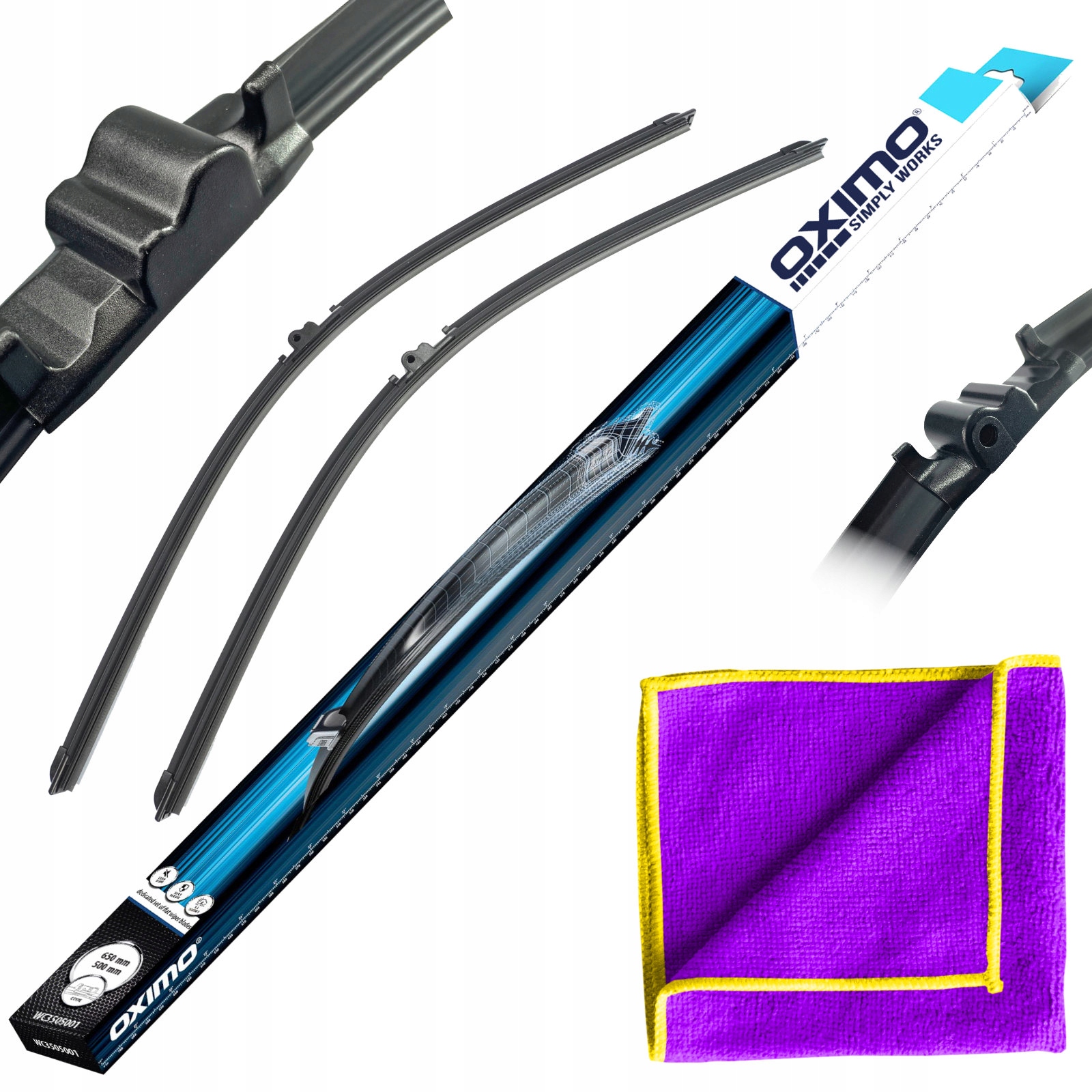 Wycieraczki Płaskie Przód Volkswagen Phaeton 3D 04.2002-03.2016 Sedan