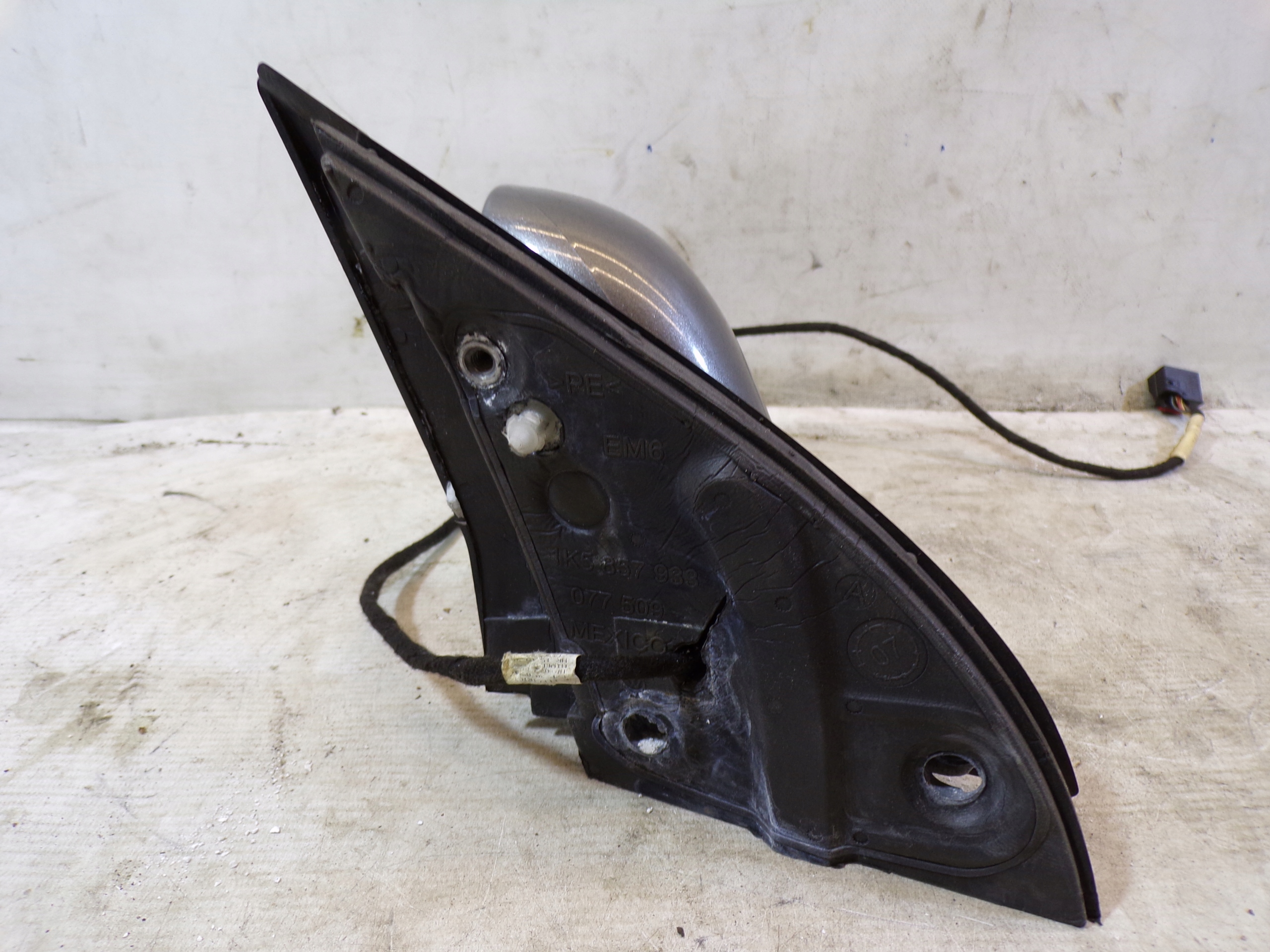 mirror left VOLKSWAGEN GOLF 5 V 6 PIN colour LD7Y