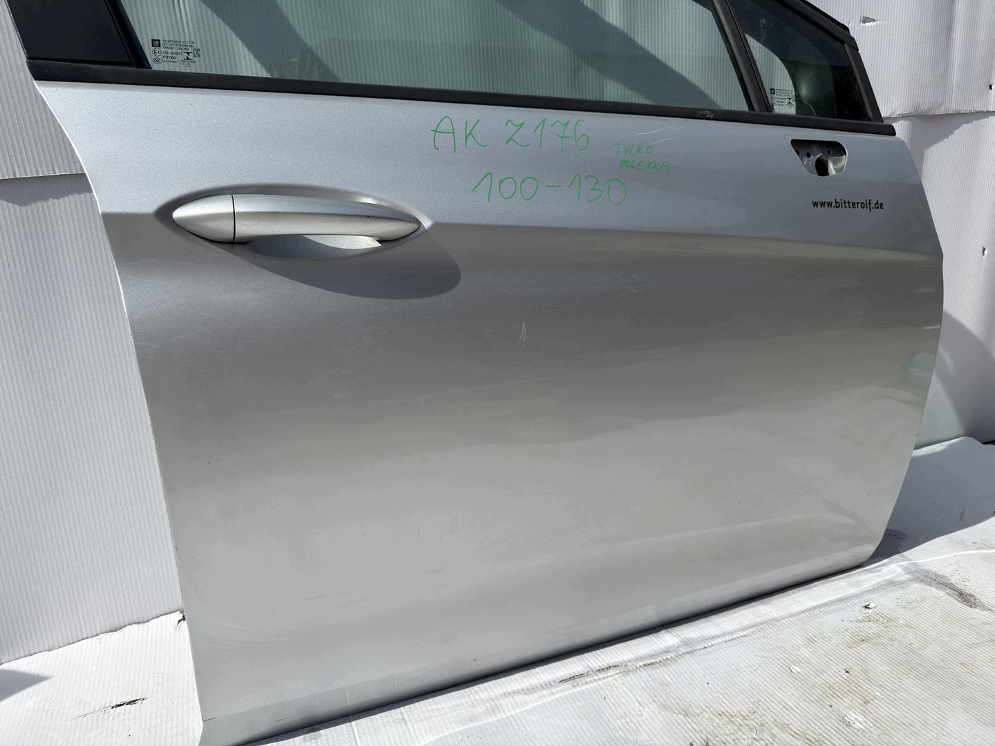 OPEL ASTRA K door right front right front silver Z176 GAN