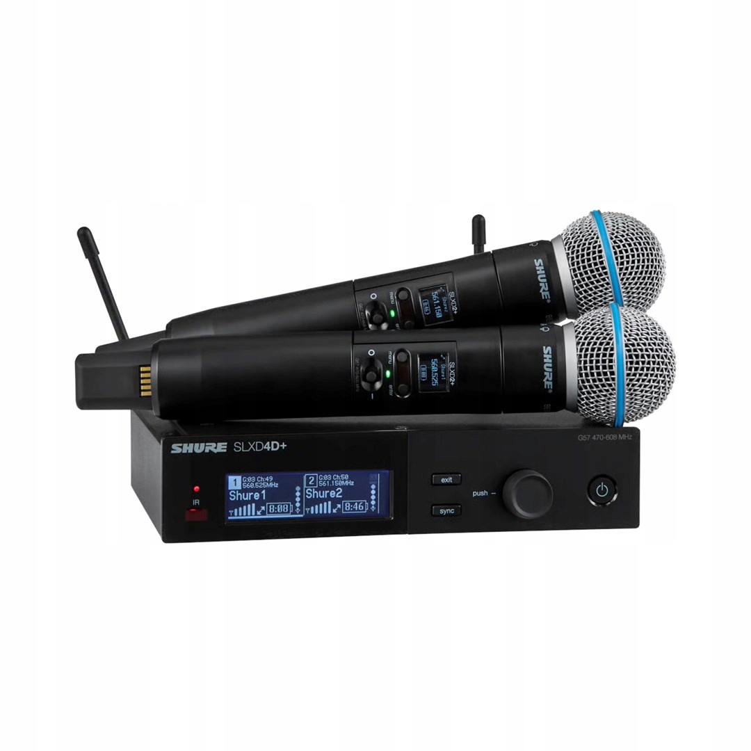 Shure SLXD24D E/B58-G65 Dvojitý s Beta 58