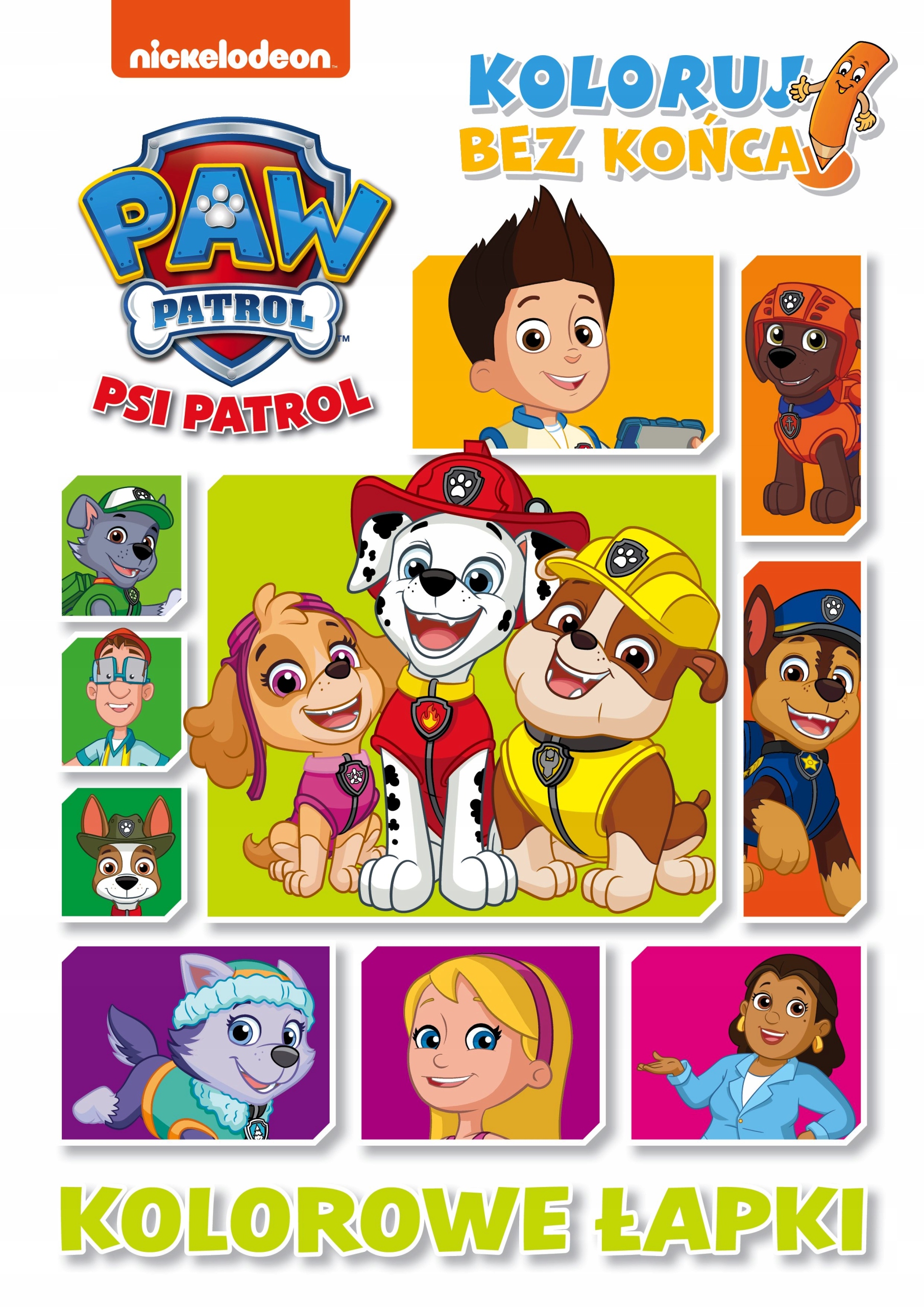 

Psi Patrol Koloruj bez końca Kolorowe łapki