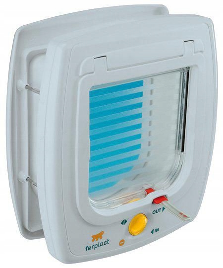 Levně Ferplast Dvířka pro psy a kočky Swing 5, 4 směry Bílá