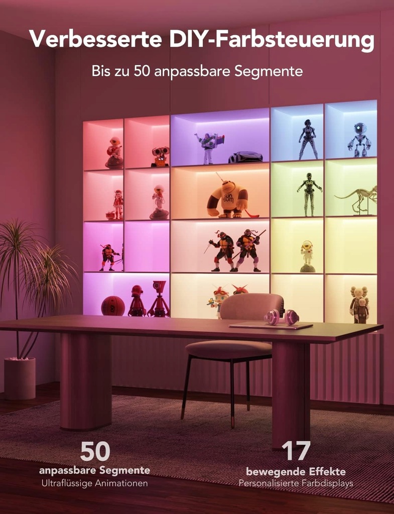 Govee H61E1 LED Strip Lights 5m Inteligentna Taśma LED RGBICW+ Marka Govee