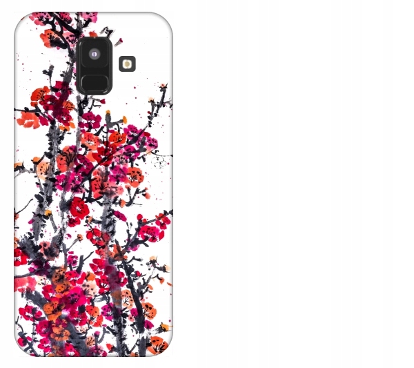 

Etui pokrowiec Samsung Galaxy A6 2018 Kwiaty akwar