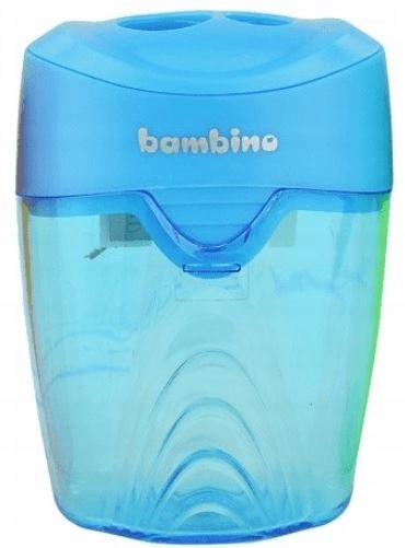 

Temperówka podwójna Bambino z pojemnikiem kolorowa
